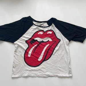 Rolling Stones short sleeve baseball tee